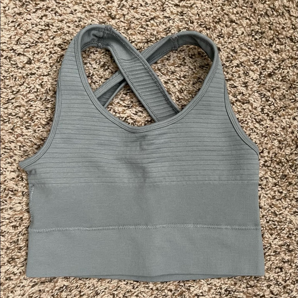 Alphalete Revival Vault bra - light grey, XS